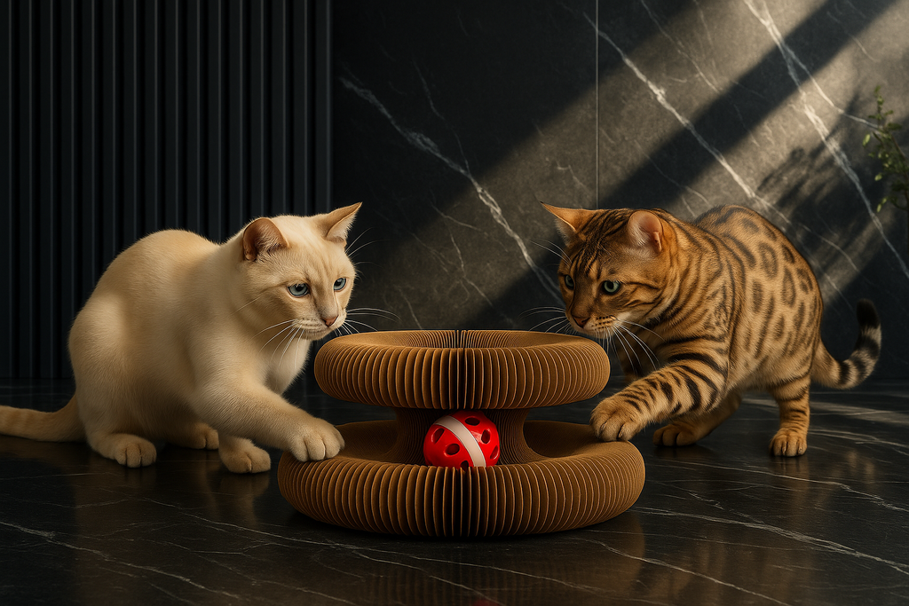 Corrugated Cardboard Cat Activity Toy